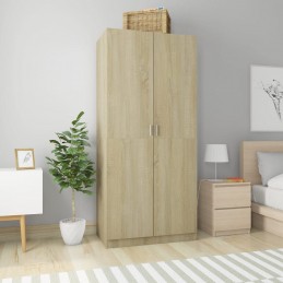 Acquista Armadio Rovere Sonoma 90x52x200 cm in Truciolato con riferimento GHV-800633 della ditta GARDENHOME