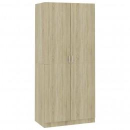 Acquista Armadio Rovere Sonoma 90x52x200 cm in Truciolato con riferimento GHV-800633 della ditta GARDENHOME