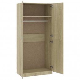 Acquista Armadio Rovere Sonoma 90x52x200 cm in Truciolato con riferimento GHV-800633 della ditta GARDENHOME