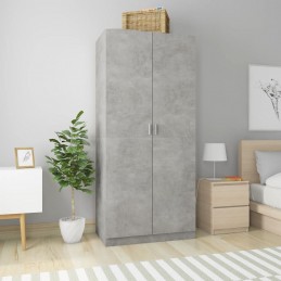 Acquista Armadio Grigio Cemento 90x52x200 cm in Truciolato con riferimento GHV-800634 della ditta GARDENHOME