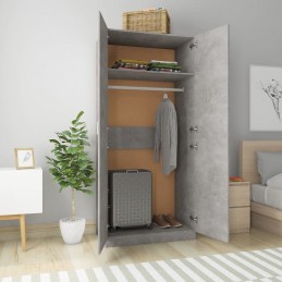 Acquista Armadio Grigio Cemento 90x52x200 cm in Truciolato con riferimento GHV-800634 della ditta GARDENHOME