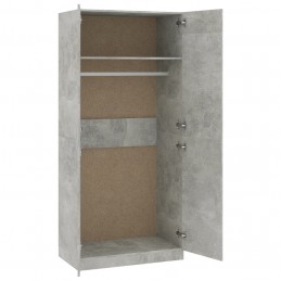 Acquista Armadio Grigio Cemento 90x52x200 cm in Truciolato con riferimento GHV-800634 della ditta GARDENHOME