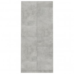 Acquista Armadio Grigio Cemento 90x52x200 cm in Truciolato con riferimento GHV-800634 della ditta GARDENHOME