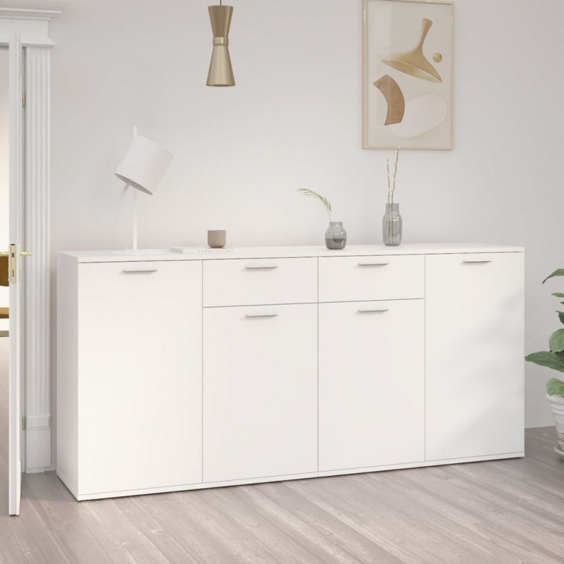 Acquista Credenza Bianca 160x36x75 cm in Truciolato con riferimento GHV-3074927 della ditta GARDENHOME