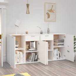 Acquista Credenza Bianca 160x36x75 cm in Truciolato con riferimento GHV-3074927 della ditta GARDENHOME