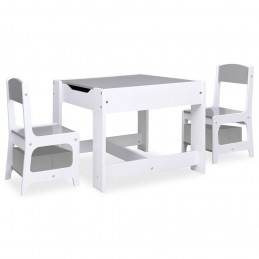 Acquista Tavolo per Bambini con 2 Sedie Bianco in MDF con riferimento GHV-80283 della ditta GARDENHOME