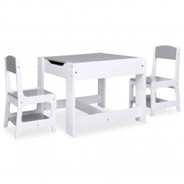 Acquista Tavolo per Bambini con 2 Sedie Bianco in MDF con riferimento GHV-80283 della ditta GARDENHOME