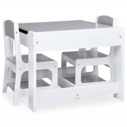 Acquista Tavolo per Bambini con 2 Sedie Bianco in MDF con riferimento GHV-80283 della ditta GARDENHOME