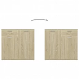 Acquista Credenza Rovere Sonoma 160x36x75 cm in Truciolato con riferimento GHV-3074930 della ditta GARDENHOME