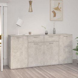 Acquista Credenza Grigio Cemento 160x36x75 cm in Truciolato con riferimento GHV-3074931 della ditta GARDENHOME