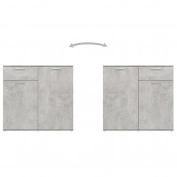 Acquista Credenza Grigio Cemento 160x36x75 cm in Truciolato con riferimento GHV-3074931 della ditta GARDENHOME