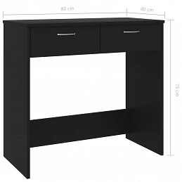 Acquista Scrivania Nera 80x40x75 cm in Truciolato con riferimento GHV-801356 della ditta GARDENHOME
