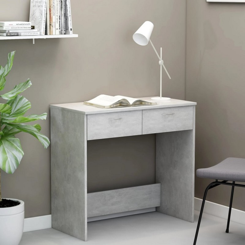 Acquista Scrivania Grigio Cemento 80x40x75 cm in Truciolato con riferimento GHV-801359 della ditta GARDENHOME