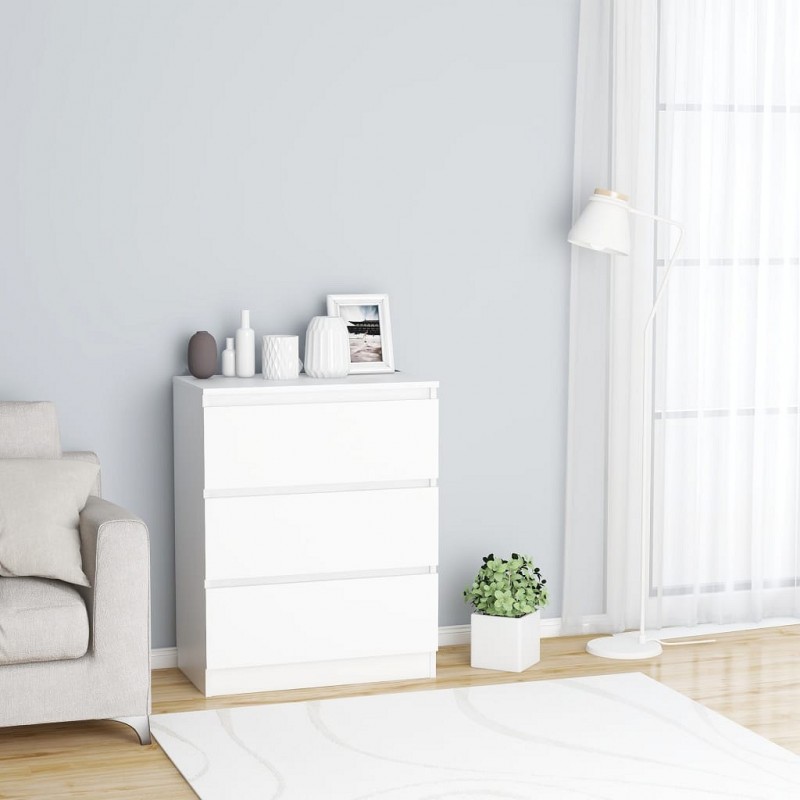 Acquista Credenza Bianca 60x35x76 cm in Legno Multistrato con riferimento GHV-801382 della ditta GARDENHOME