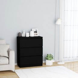 Acquista Credenza Nera 60x35x76 cm in Legno Multistrato con riferimento GHV-801383 della ditta GARDENHOME
