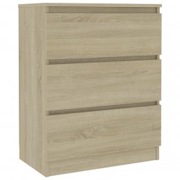 Acquista Credenza Rovere Sonoma 60x35x76 cm in Legno Multistrato con riferimento GHV-801385 della ditta GARDENHOME