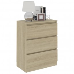 Acquista Credenza Rovere Sonoma 60x35x76 cm in Legno Multistrato con riferimento GHV-801385 della ditta GARDENHOME