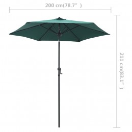 Acquista Ombrellone Verde 200x211 cm in Alluminio con riferimento GHV-47205 della ditta GARDENHOME