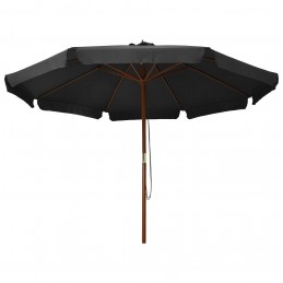 Acquista Ombrellone da Esterni con Palo in Legno 300 cm Antracite con riferimento GHV-47214 della ditta GARDENHOME