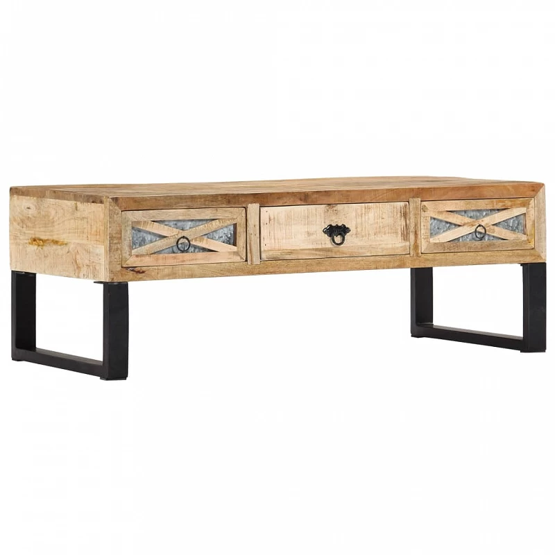Acquista Tavolino da Caffè 110x50x38 cm in Legno Massello di Mango con riferimento GHV-282760 della ditta GARDENHOME