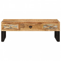 Acquista Tavolino da Caffè 110x50x38 cm in Legno Massello di Mango con riferimento GHV-282760 della ditta GARDENHOME