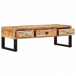 Acquista Tavolino da Caffè 110x50x38 cm in Legno Massello di Mango con riferimento GHV-282760 della ditta GARDENHOME