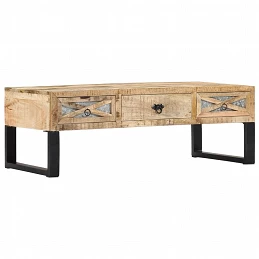 Acquista Tavolino da Caffè 110x50x38 cm in Legno Massello di Mango con riferimento GHV-282760 della ditta GARDENHOME