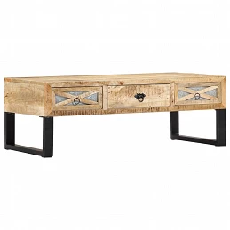 Acquista Tavolino da Caffè 110x50x38 cm in Legno Massello di Mango con riferimento GHV-282760 della ditta GARDENHOME