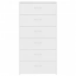 Acquista Credenza con 6 Cassetti Bianca 50x34x96 cm in Legno Multistrato con riferimento GHV-800666 della ditta GARDENHOME