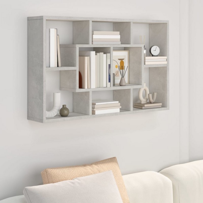 Acquista Mensola a Muro Grigio Cemento 85x16x52,5cm in Legno Multistrato con riferimento GHV-801422 della ditta GARDENHOME
