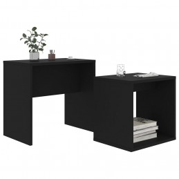 Acquista Set Tavolini da Caffè Neri 48x30x45 cm in Truciolato con riferimento GHV-802886 della ditta GARDENHOME