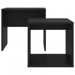 Acquista Set Tavolini da Caffè Neri 48x30x45 cm in Truciolato con riferimento GHV-802886 della ditta GARDENHOME