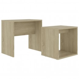 Acquista Set Tavolini da Caffè Rovere Sonoma 48x30x45 cm in Truciolato con riferimento GHV-802888 della ditta GARDENHOME