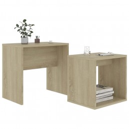 Acquista Set Tavolini da Caffè Rovere Sonoma 48x30x45 cm in Truciolato con riferimento GHV-802888 della ditta GARDENHOME