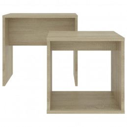Acquista Set Tavolini da Caffè Rovere Sonoma 48x30x45 cm in Truciolato con riferimento GHV-802888 della ditta GARDENHOME