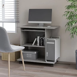 Acquista Scrivania per Computer Grigio Cemento 80x50x75 cm in Truciolato con riferimento GHV-802898 della ditta GARDENHOME