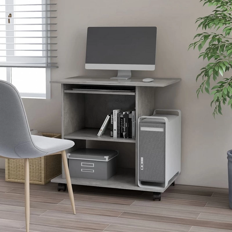Acquista Scrivania per Computer Grigio Cemento 80x50x75 cm in Truciolato con riferimento GHV-802898 della ditta GARDENHOME