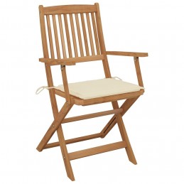 Acquista Sedie da Giardino Pieghevoli 6 pz con Cuscini Massello Acacia con riferimento GHV-3074942 della ditta GARDENHOME