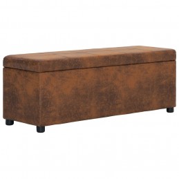 Acquista Panca Vano Portaoggetti 116 cm Marrone Similpelle Scamosciata con riferimento GHV-281315 della ditta GARDENHOME