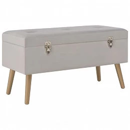 Acquista Panca con Vano Portaoggetti 80 cm Grigio in Velluto con riferimento GHV-329932 della ditta GARDENHOME