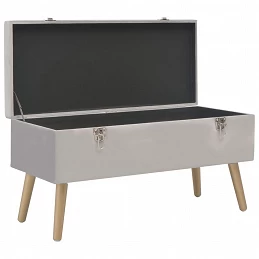 Acquista Panca con Vano Portaoggetti 80 cm Grigio in Velluto con riferimento GHV-329932 della ditta GARDENHOME