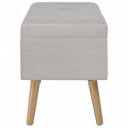 Acquista Panca con Vano Portaoggetti 80 cm Grigio in Velluto con riferimento GHV-329932 della ditta GARDENHOME