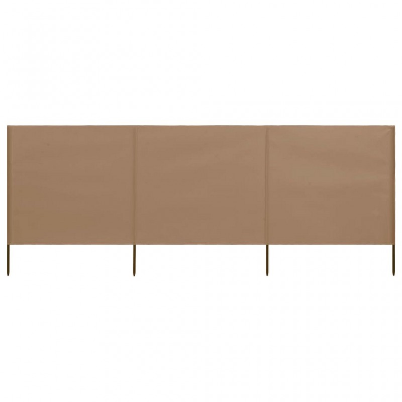 Acquista Paravento a 3 Pannelli in Tessuto 400x80 cm Grigio Talpa con riferimento GHV-47143 della ditta GARDENHOME