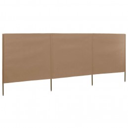 Acquista Paravento a 3 Pannelli in Tessuto 400x80 cm Grigio Talpa con riferimento GHV-47143 della ditta GARDENHOME