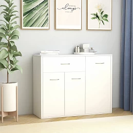 Acquista Credenza Bianca 88x30x70 cm in Legno Multistrato con riferimento GHV-800675 della ditta GARDENHOME