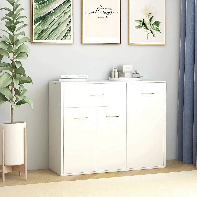 Acquista Credenza Bianca 88x30x70 cm in Legno Multistrato con riferimento GHV-800675 della ditta GARDENHOME
