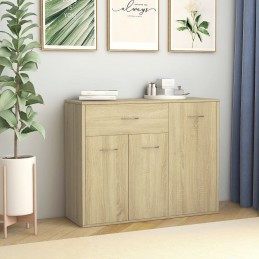 Acquista Credenza Rovere Sonoma 88x30x70 cm in Truciolato con riferimento GHV-800678 della ditta GARDENHOME