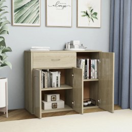 Acquista Credenza Rovere Sonoma 88x30x70 cm in Truciolato con riferimento GHV-800678 della ditta GARDENHOME