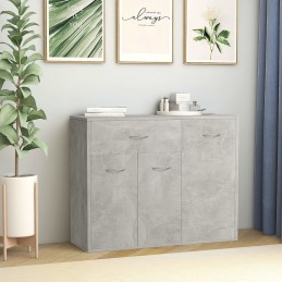 Acquista Credenza Grigio Cemento 88x30x70 cm in Truciolato con riferimento GHV-800679 della ditta GARDENHOME