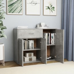 Acquista Credenza Grigio Cemento 88x30x70 cm in Truciolato con riferimento GHV-800679 della ditta GARDENHOME